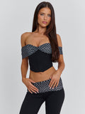 Emil Top Black Polka Dot