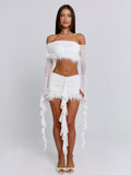 Gilda Mini Skirt White