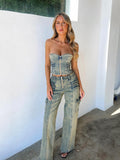 Joelle Cargo Pants Denim