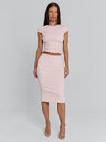 Junie Midi Skirt Baby Pink