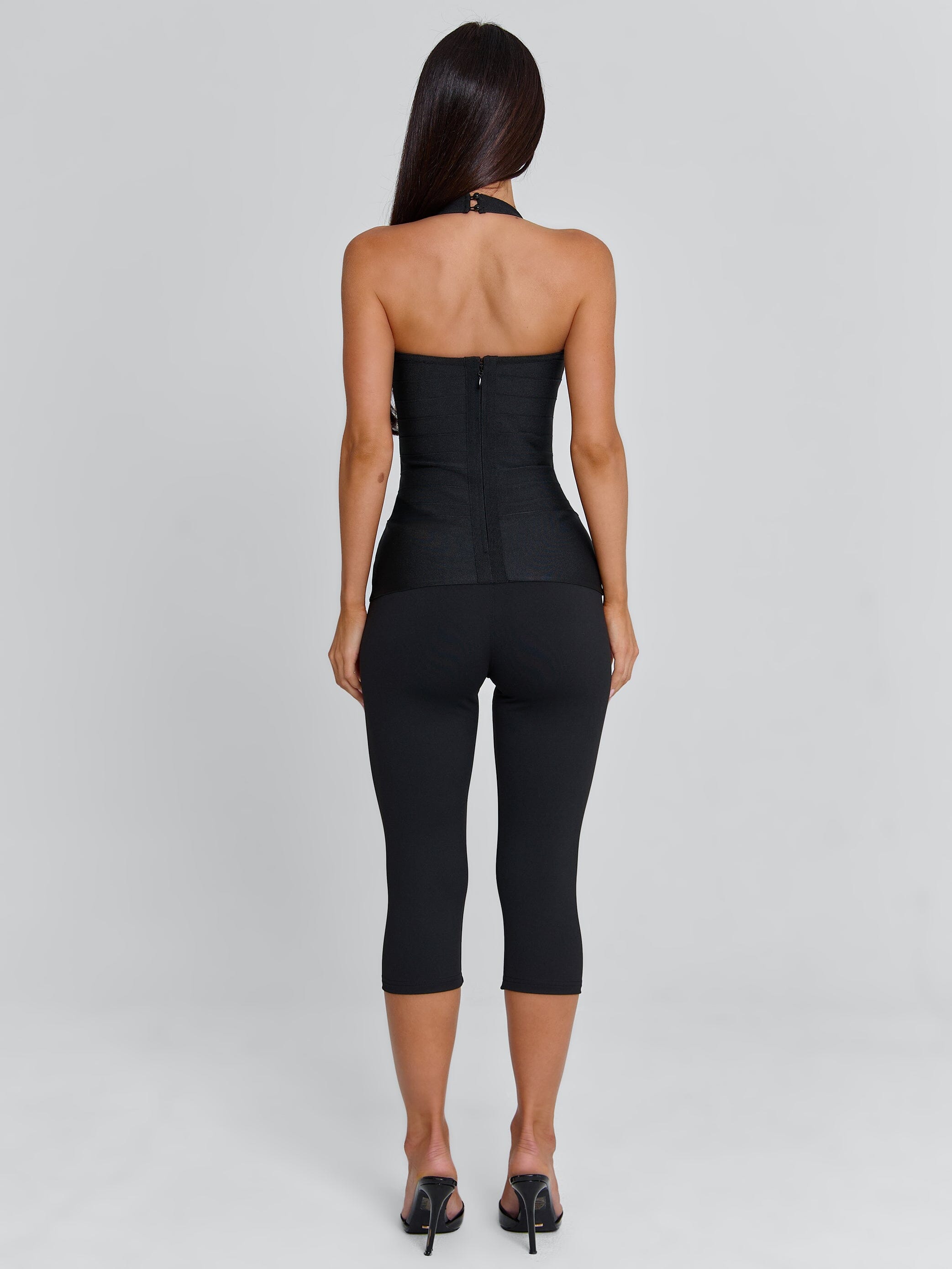 Karne Capri Jumpsuit Black