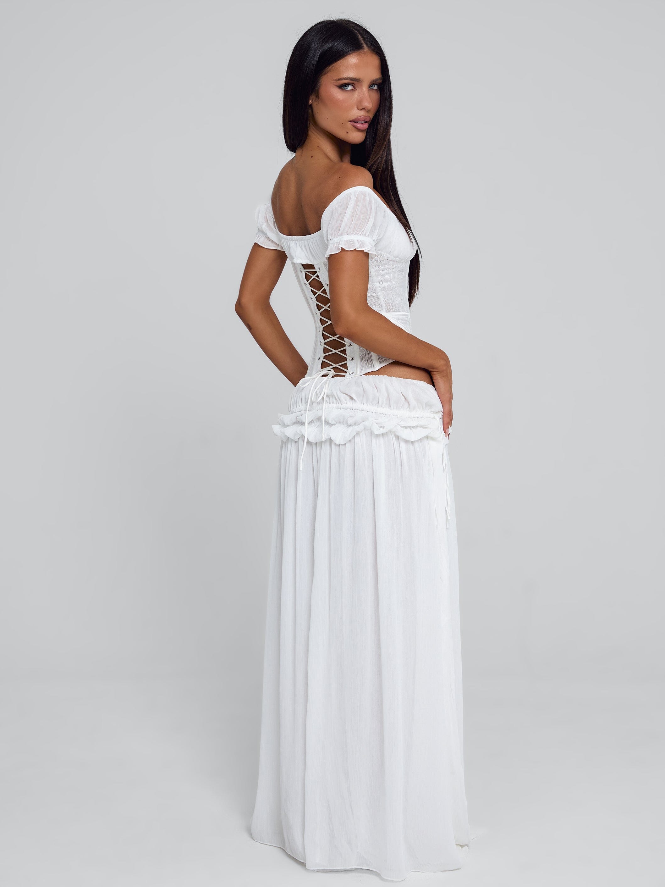 Lubela Maxi Skirt White
