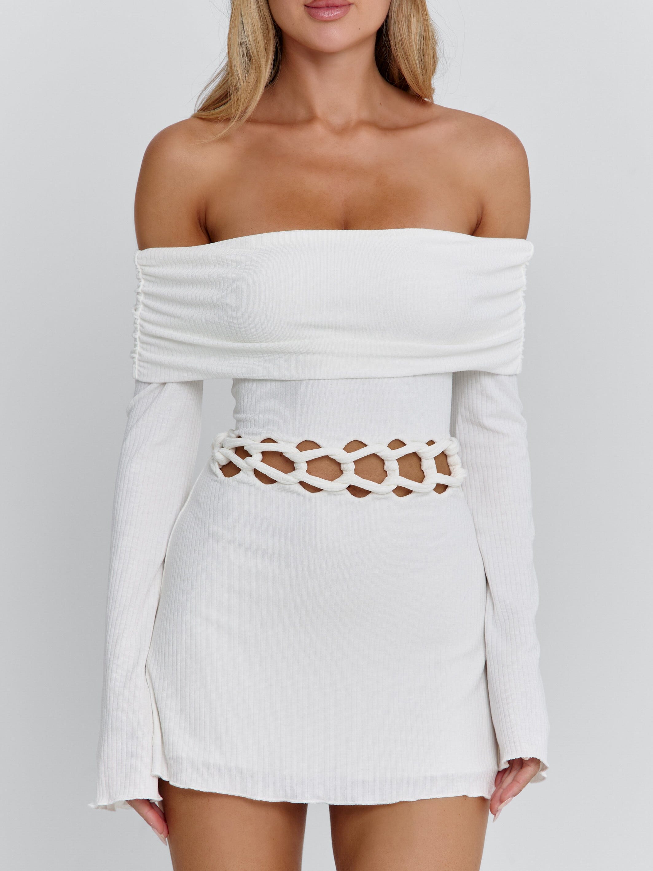 Sylvaine Mini Dress White