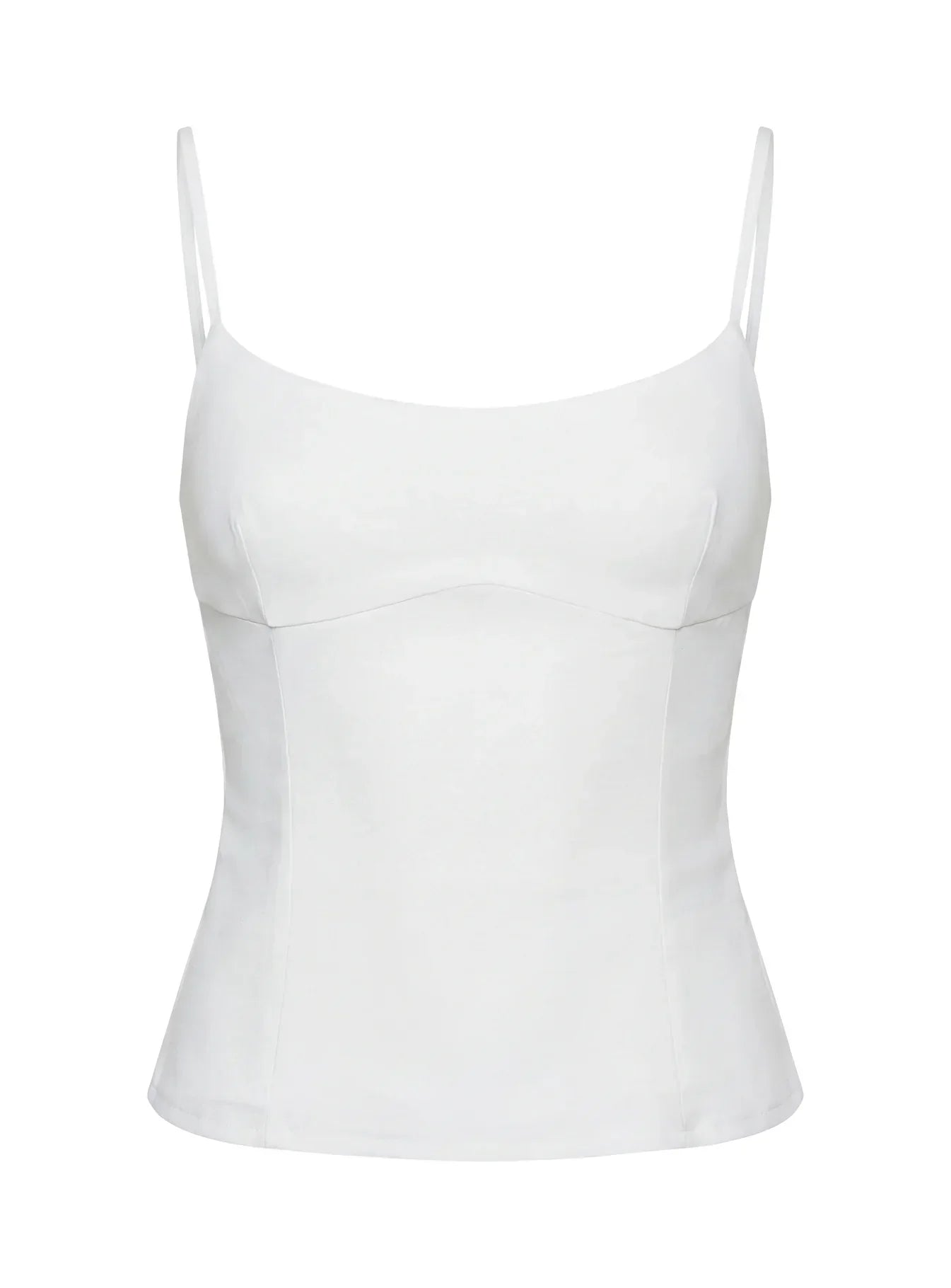 Elanah Structured Cami Top White