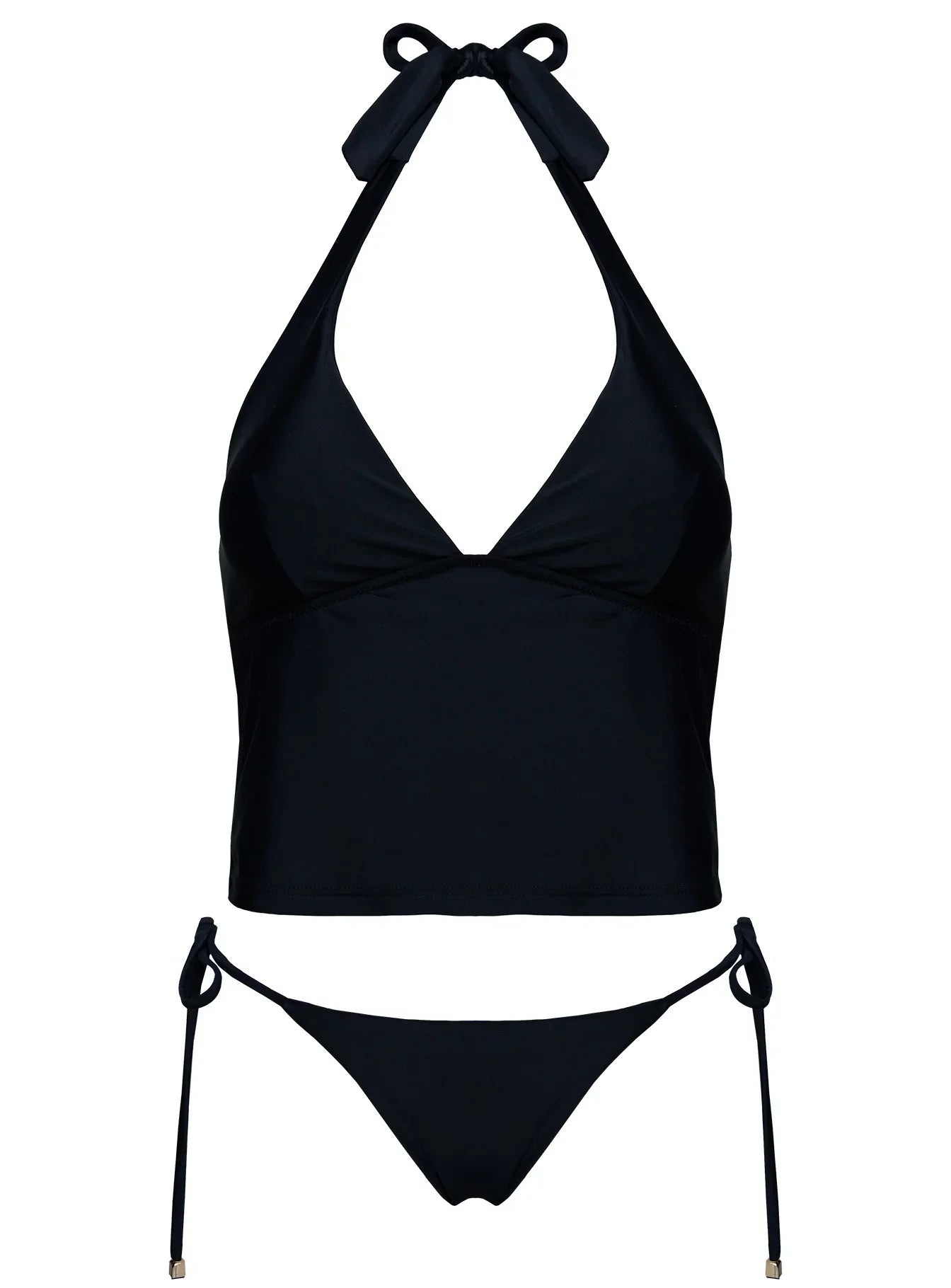 Kenai Halter Tankini Top Black