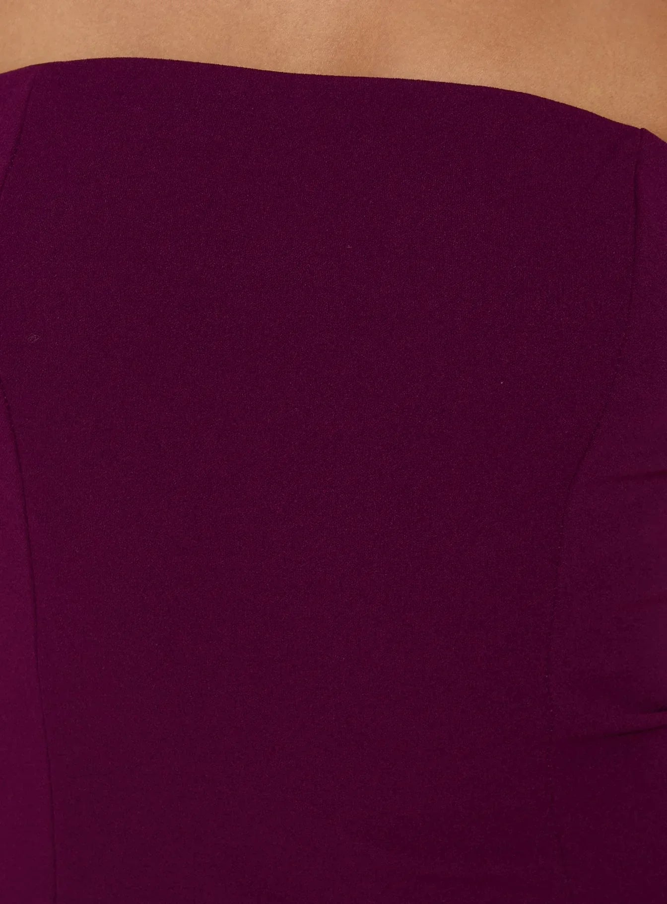 Loreto Strapless Tie Back Top Plum