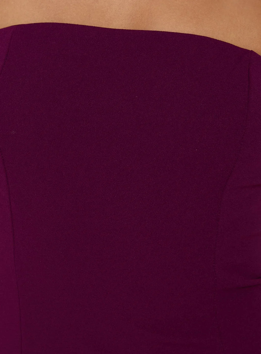 Loreto Strapless Tie Back Top Plum