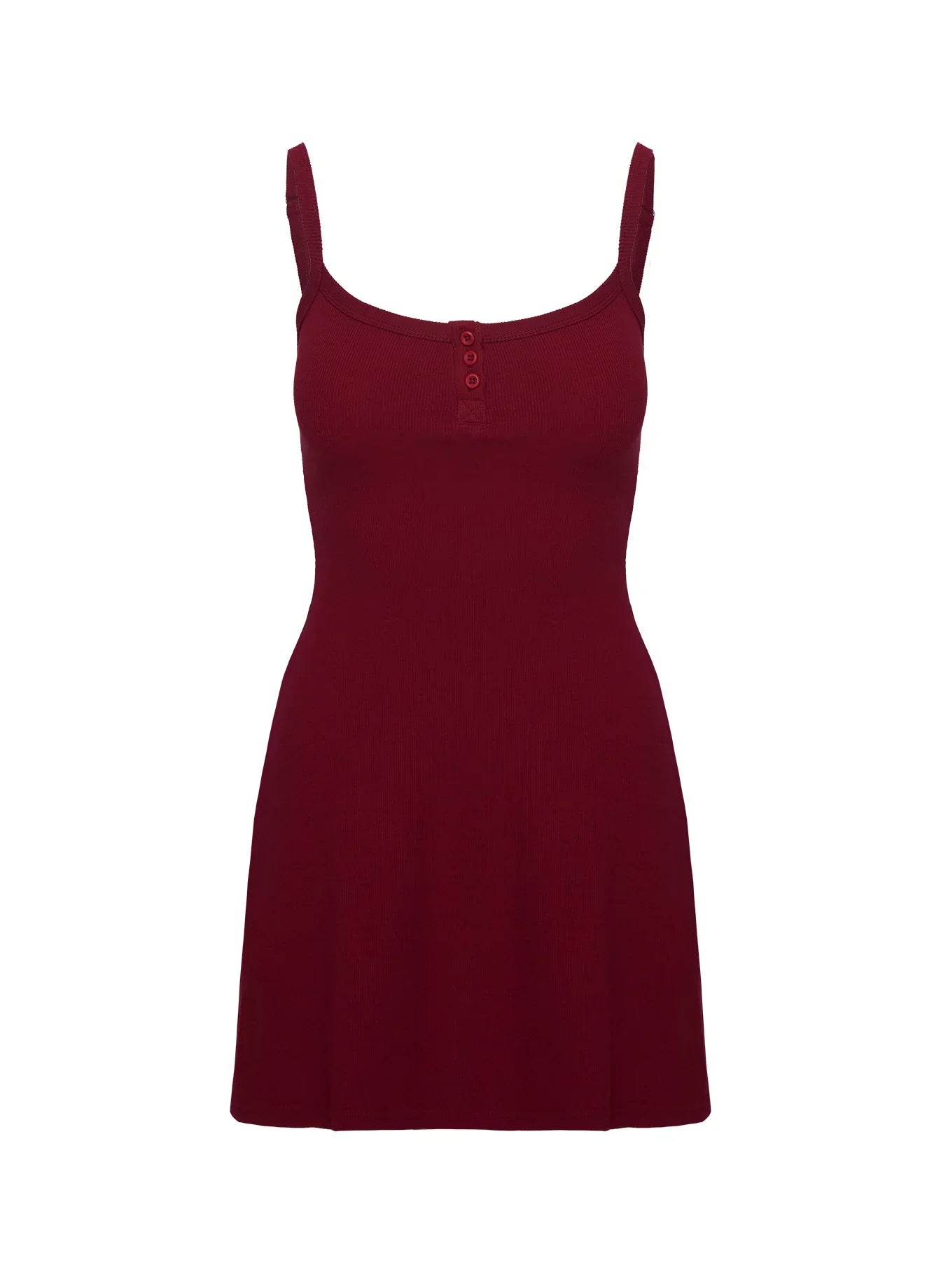 Baseline Rib Mini Dress Red