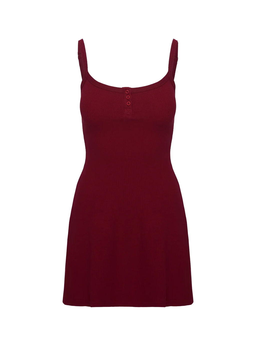 Baseline Rib Mini Dress Red