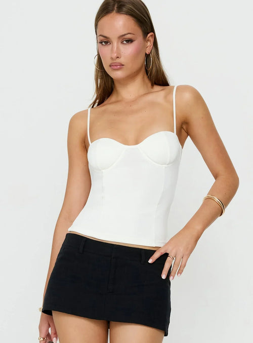 Anataza Underwire Top White