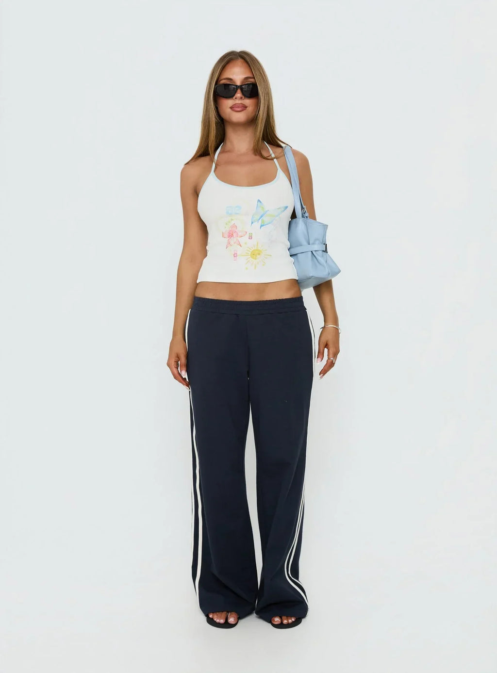 Zarelle Graphic Halter Top Multi