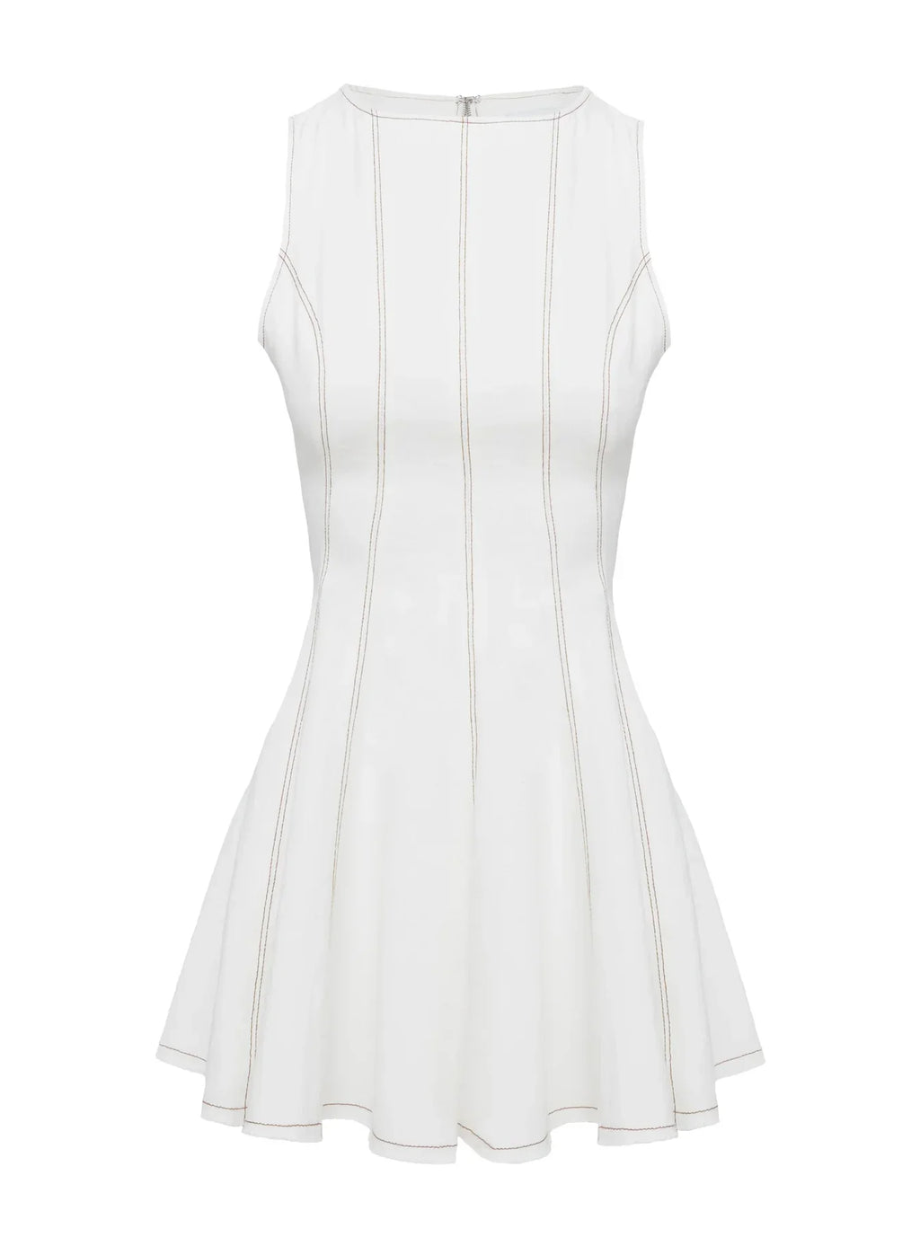 Composure Pleat Mini Dress White
