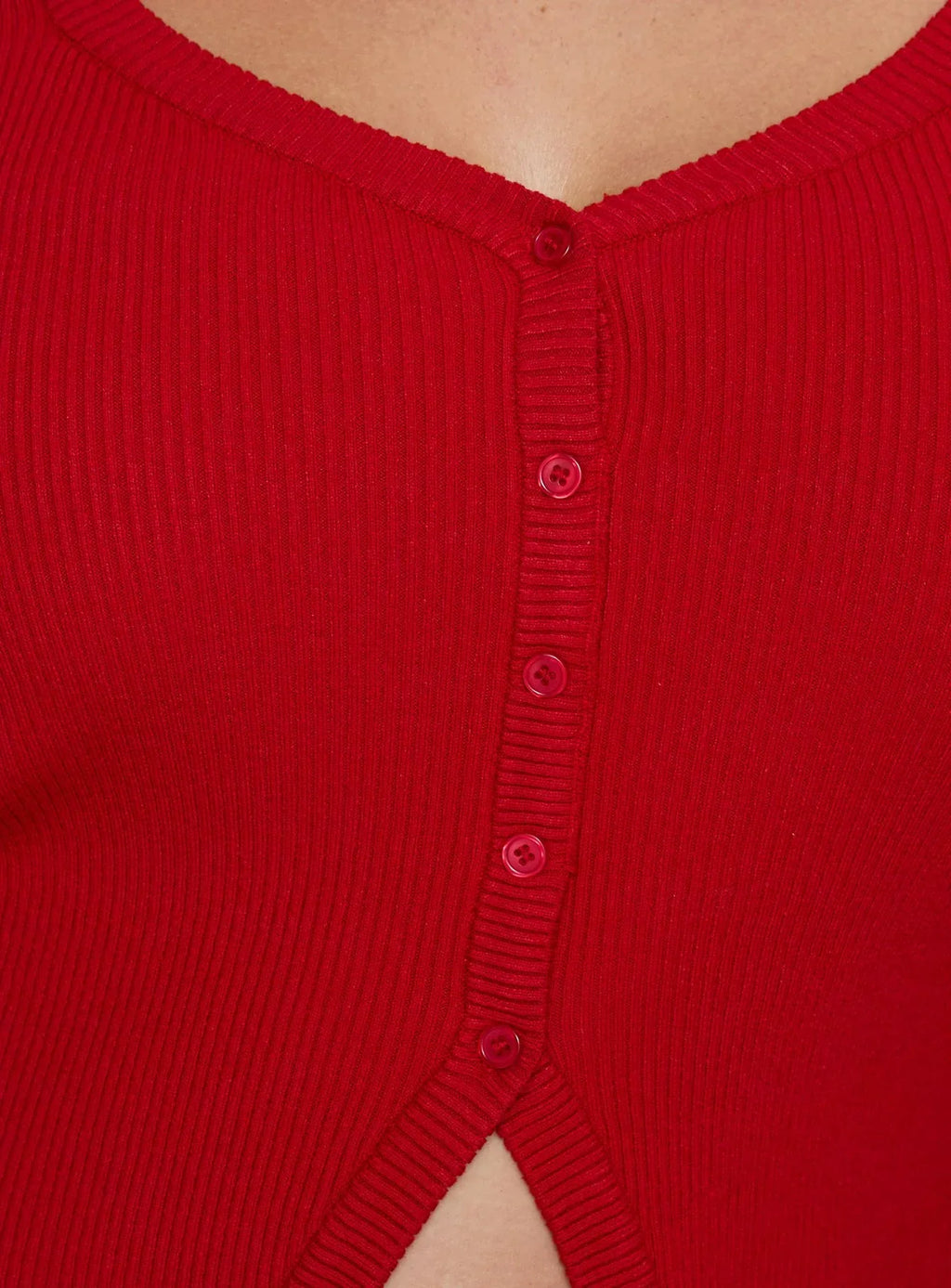 Sorenna Long Sleeve Top Red Curve