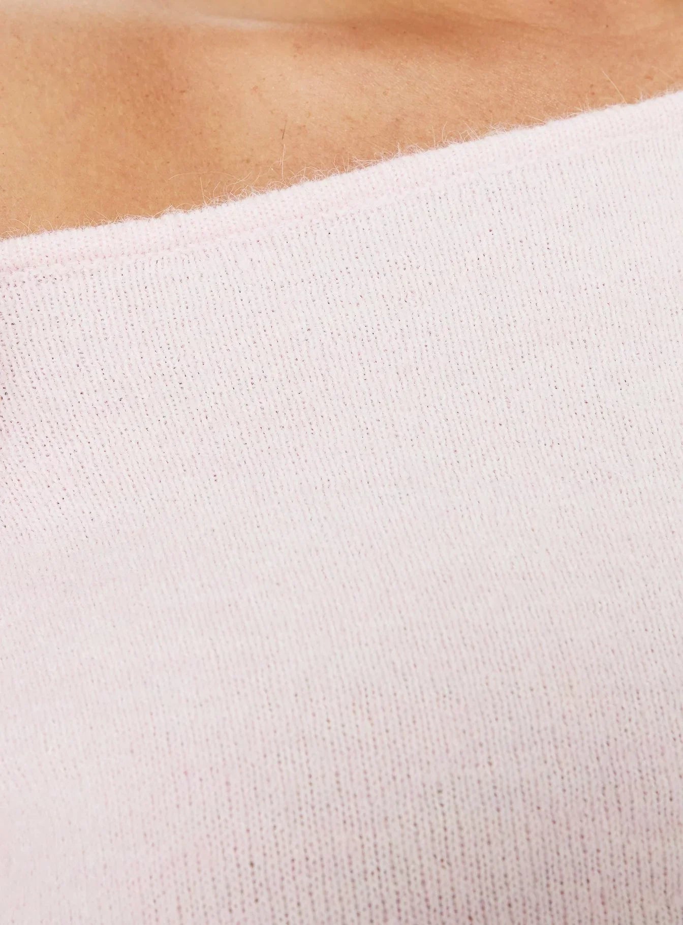Selbey Fluffy Cinched Waist Off Shoulder Top Pink  Curve