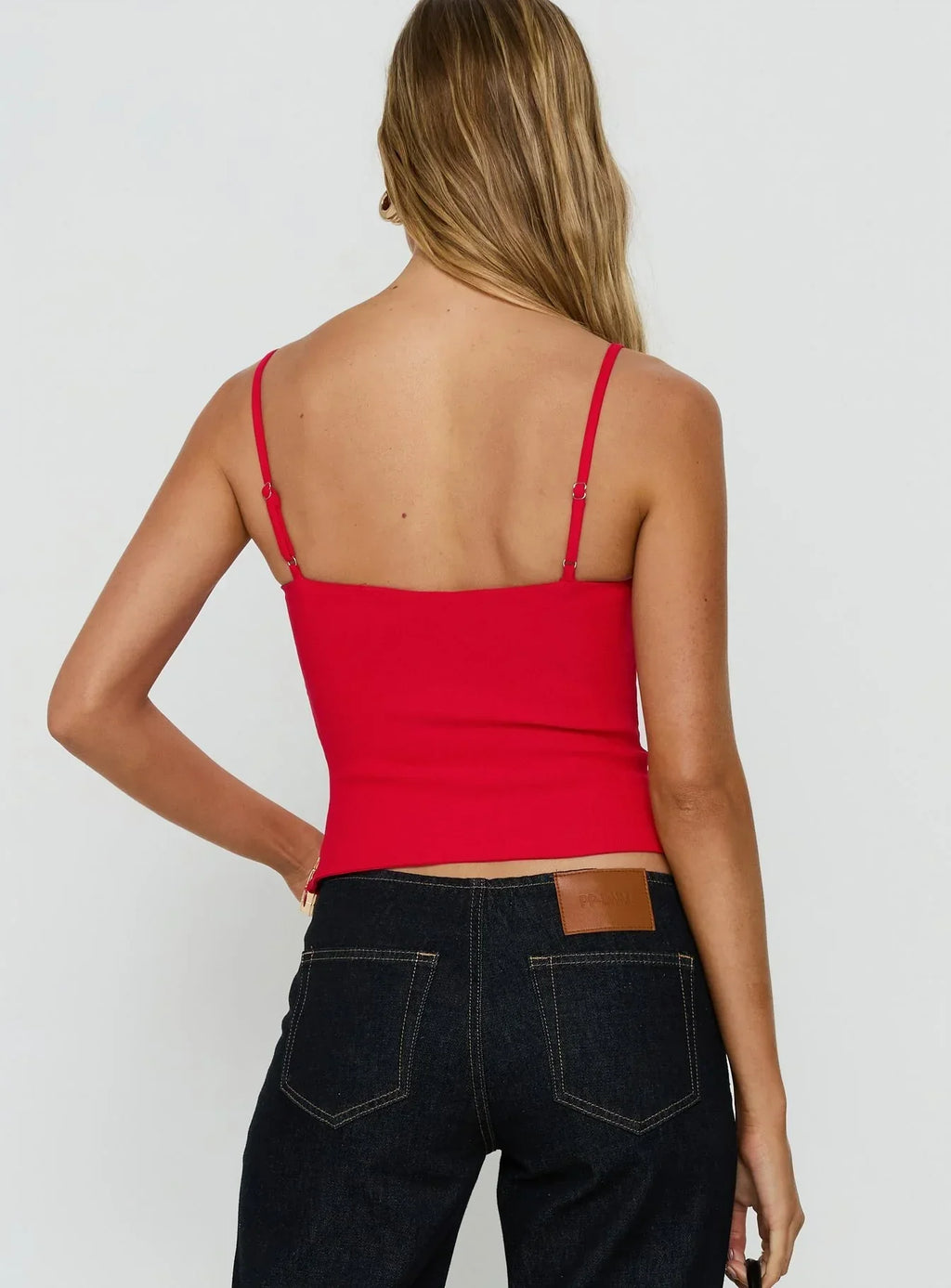 Elanah Structured Cami Top Red