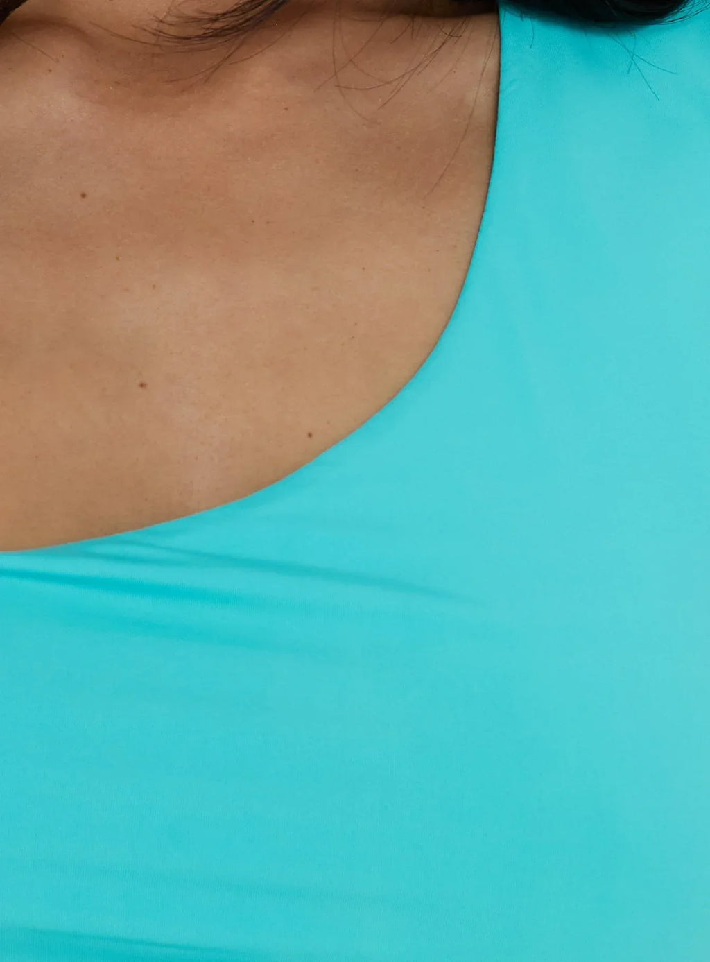 Tannen Cut Out Tank Top Cyan