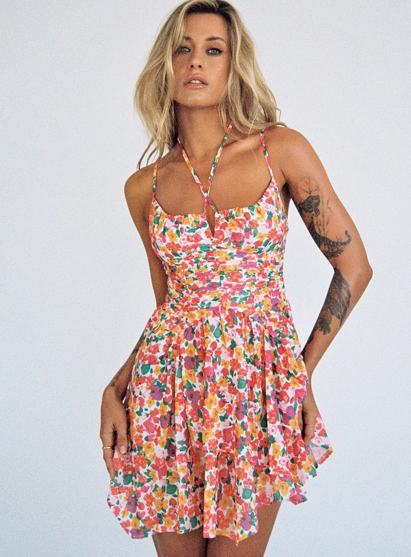 Barrett Mini Dress Multi Floral