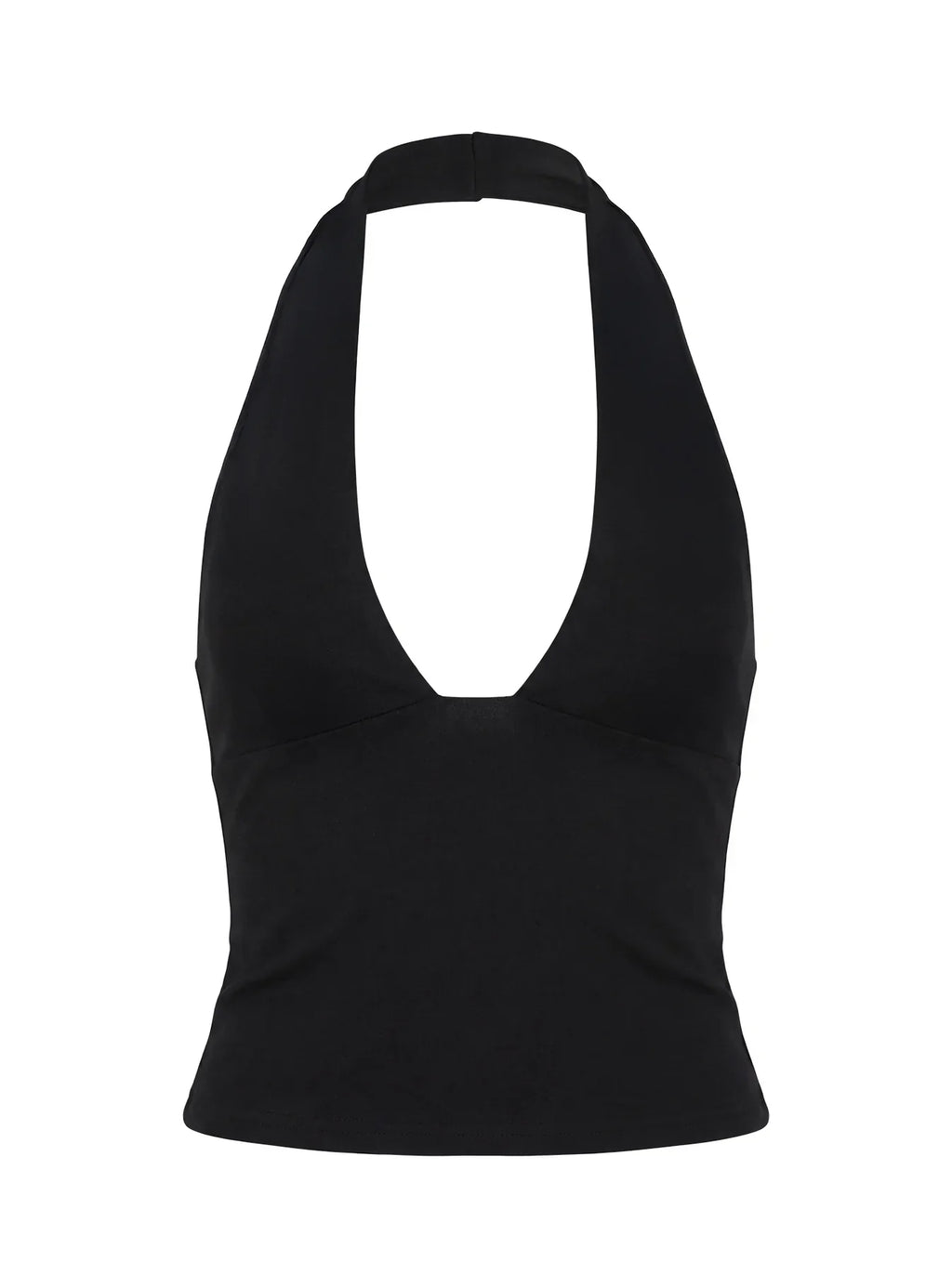 Daily Define Halter Tank Top Black