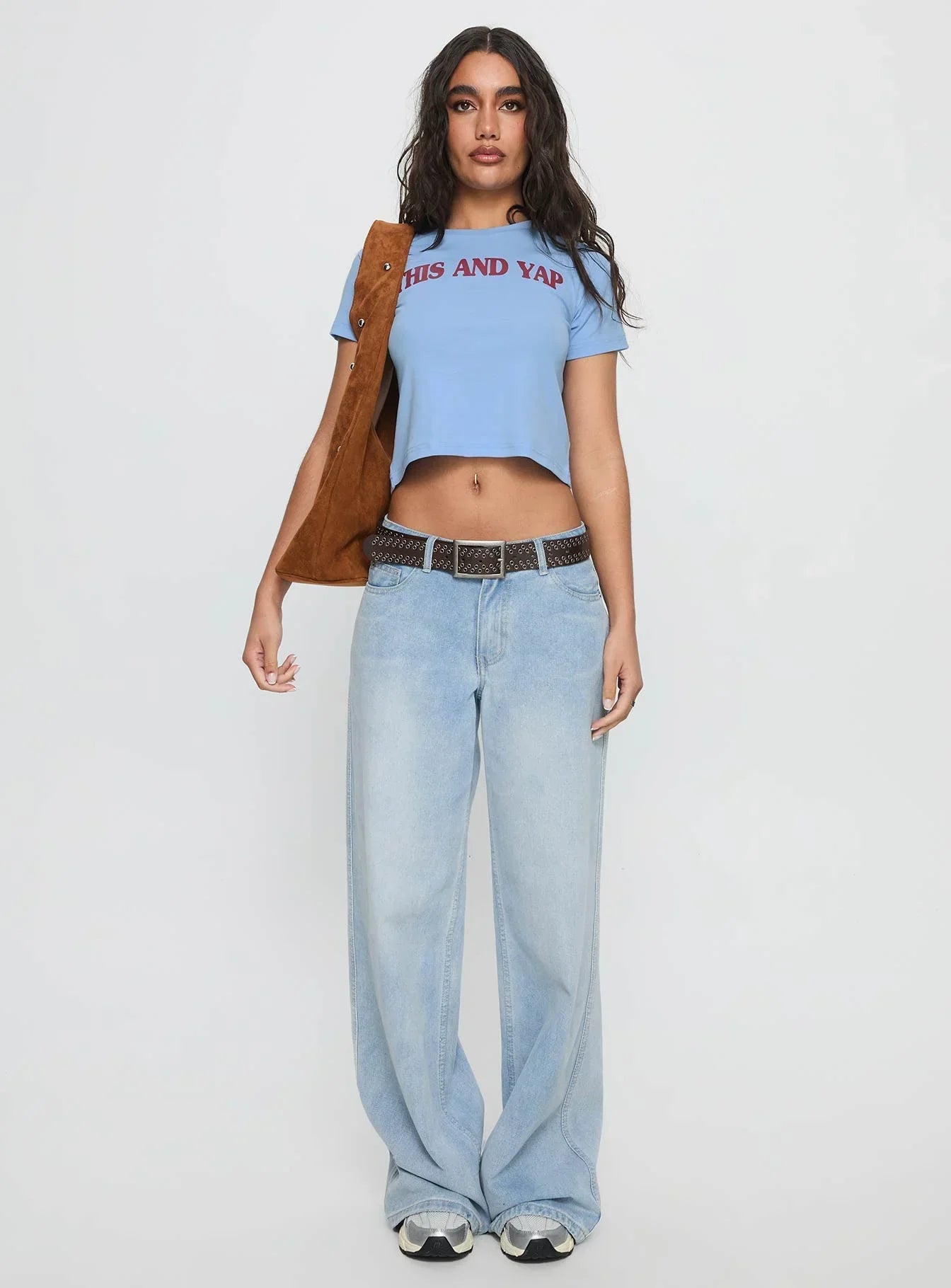 This And Yap Graphic Top Blue / Red