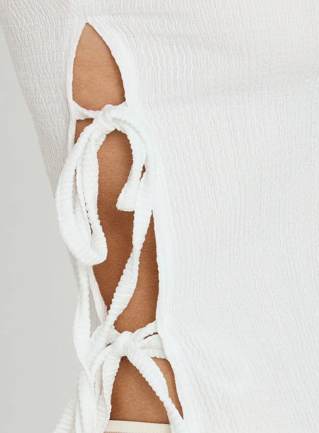Dignity Tie Side Top White