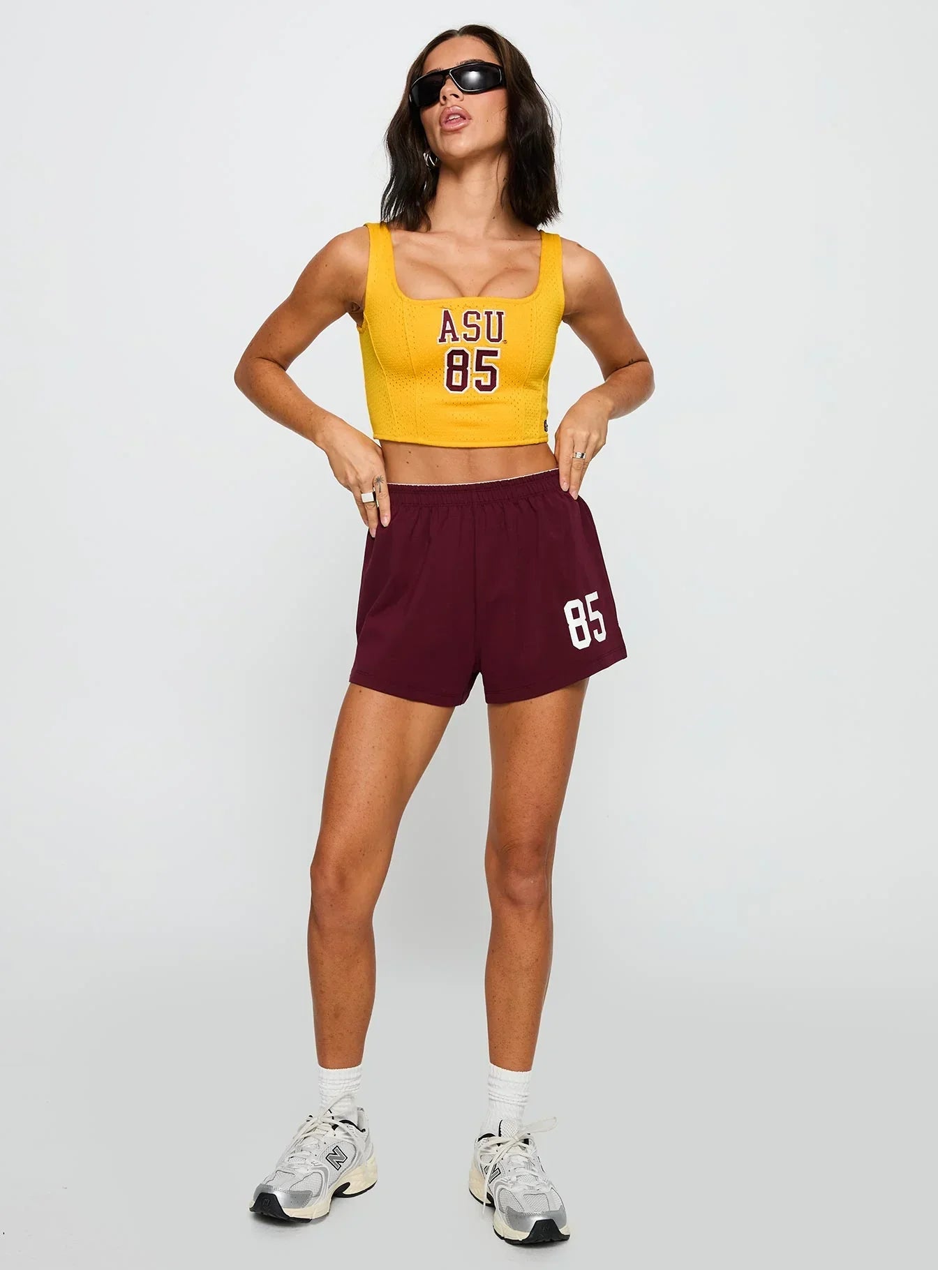 ASU Jersey Corset Top Gold