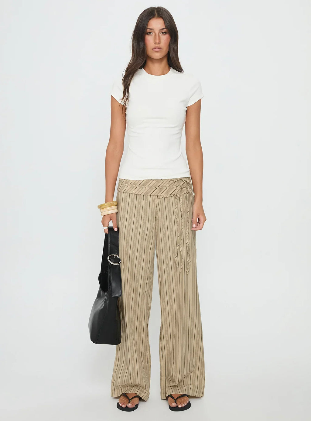 Baseline Longline Rib Top White