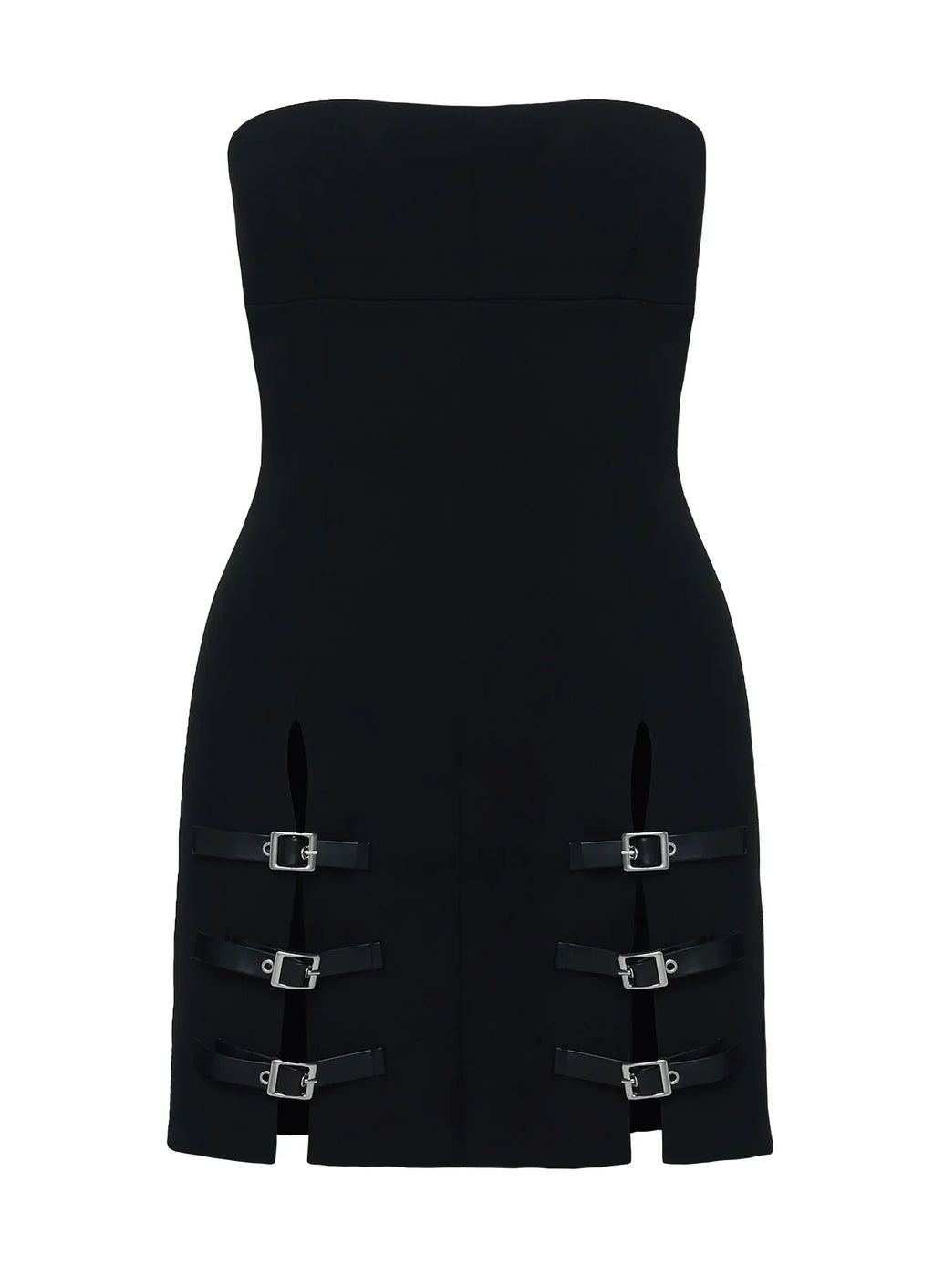 Pleasance Strapless Mini Dress Black