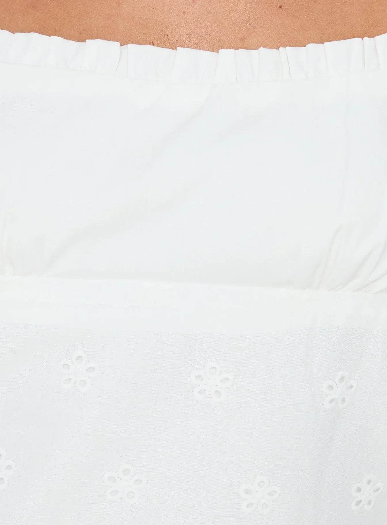 Tiriah Embroidered Cami Top White