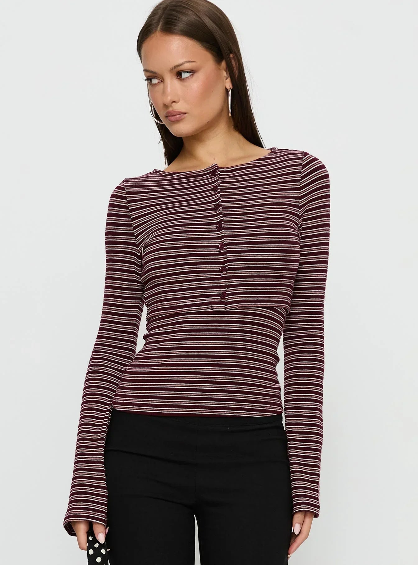 Spence Layered Top Multi Stripe
