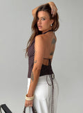 Gaybriel Cowl Neck Low Back Top Wine Check