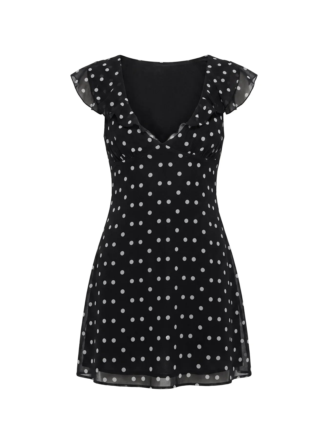 I Guess So Mini Dress Black Polka Dot