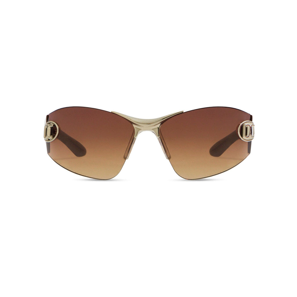 Signature Frameless Sunglasses Tan